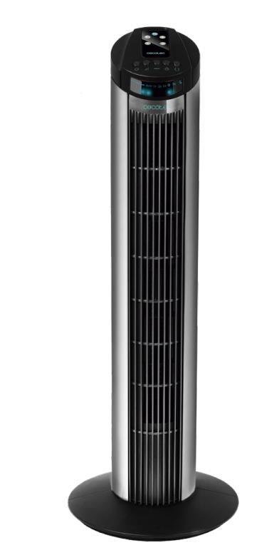 Ventilador de torre Cecotec Energy Silence 890 Skyline, 76 cm, 50W, con mando a distancia, ref. 05920, gris y negro